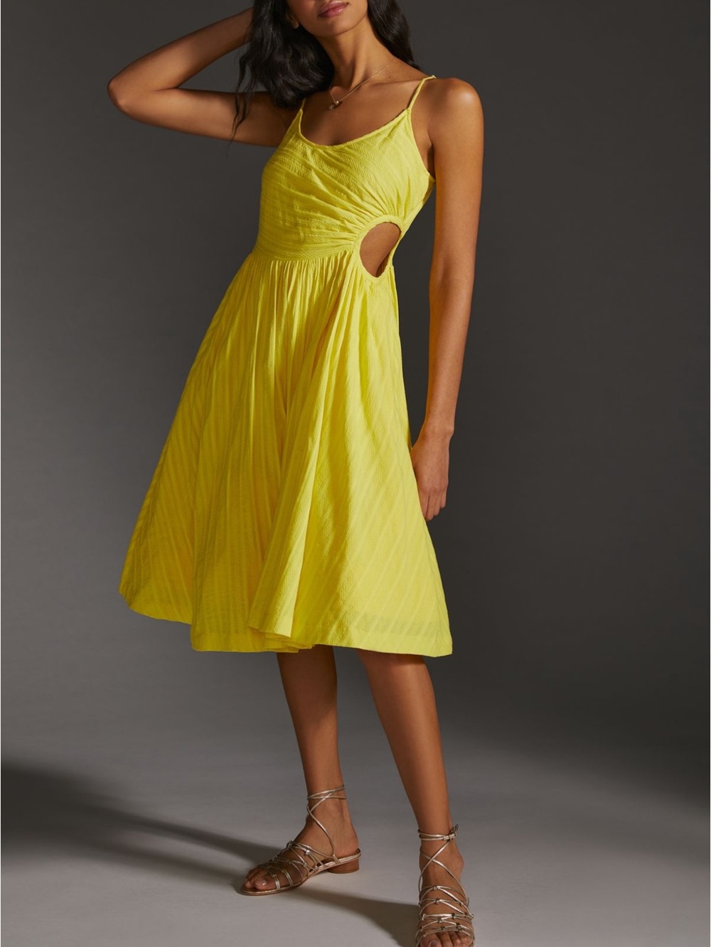 NWOT Plenty by Tracy Reese Anthropologie Shark Bite Cutout Dress - M